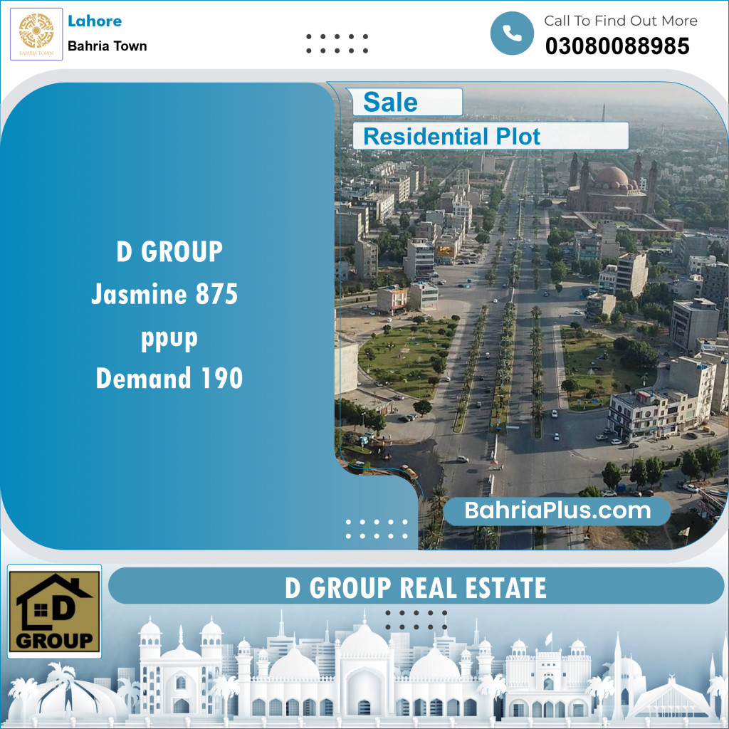Residential Plot for Sale in Bahria Town, Lahore - (BP-146629)