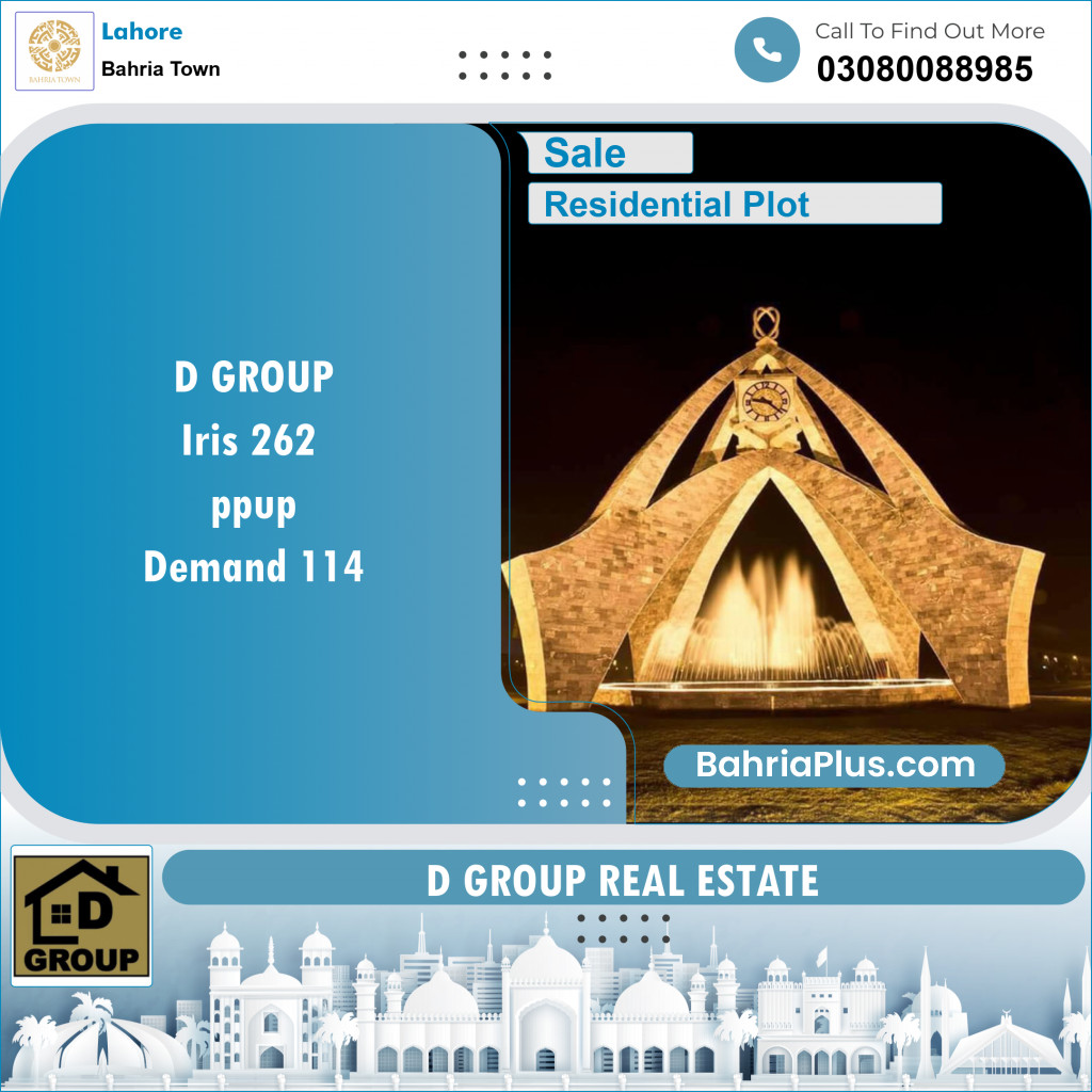 Residential Plot for Sale in Bahria Town, Lahore - (BP-146632)