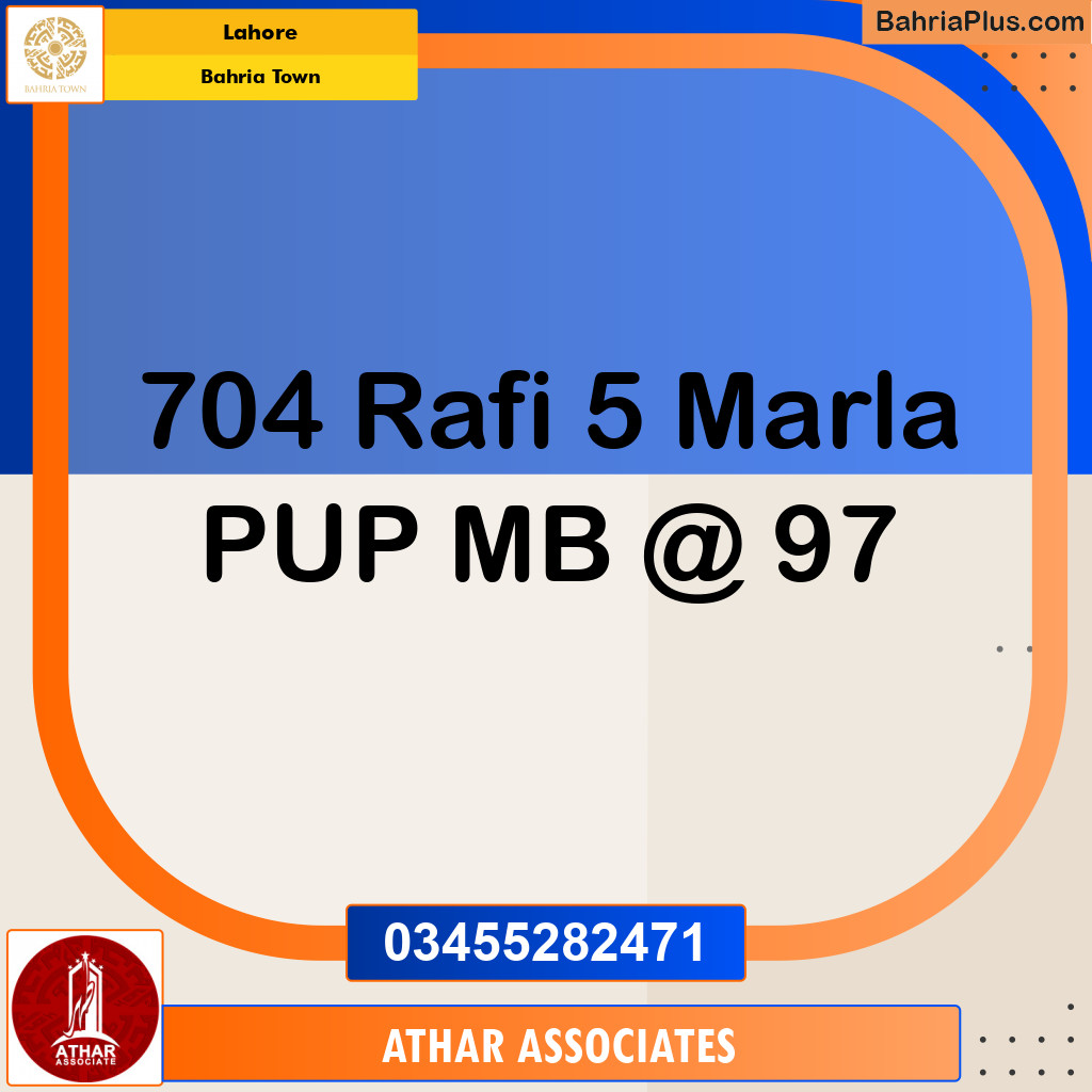Residential Plot for Sale in Bahria Town, Lahore - (BP-146659)