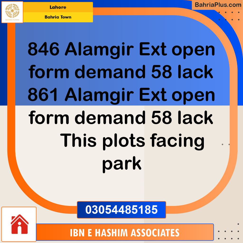 Residential Plot for Sale in Bahria Town, Lahore - (BP-146771)