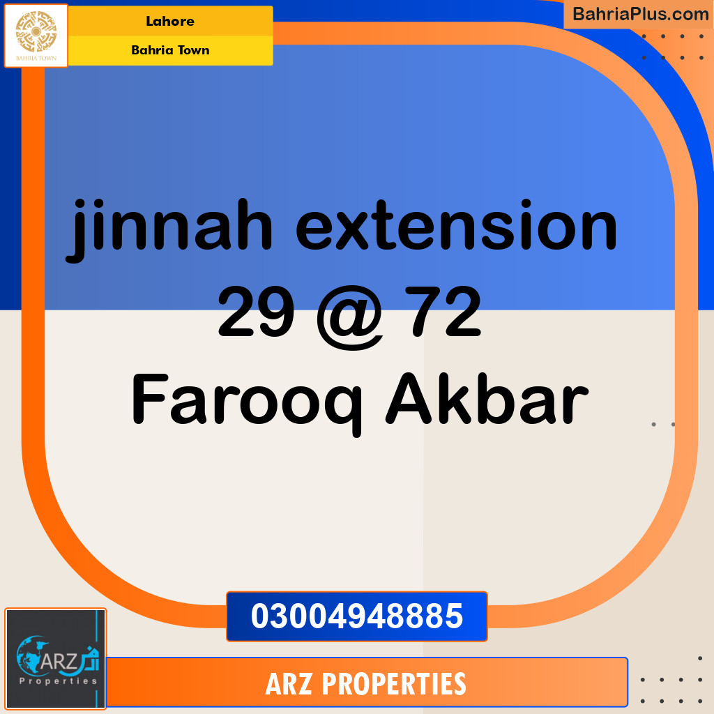 Residential Plot for Sale in Bahria Town, Lahore - (BP-146774)