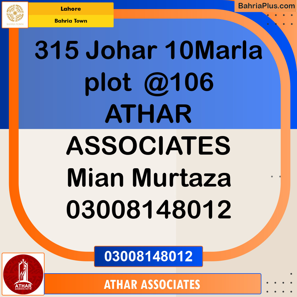 Residential Plot for Sale in Bahria Town, Lahore - (BP-146775)