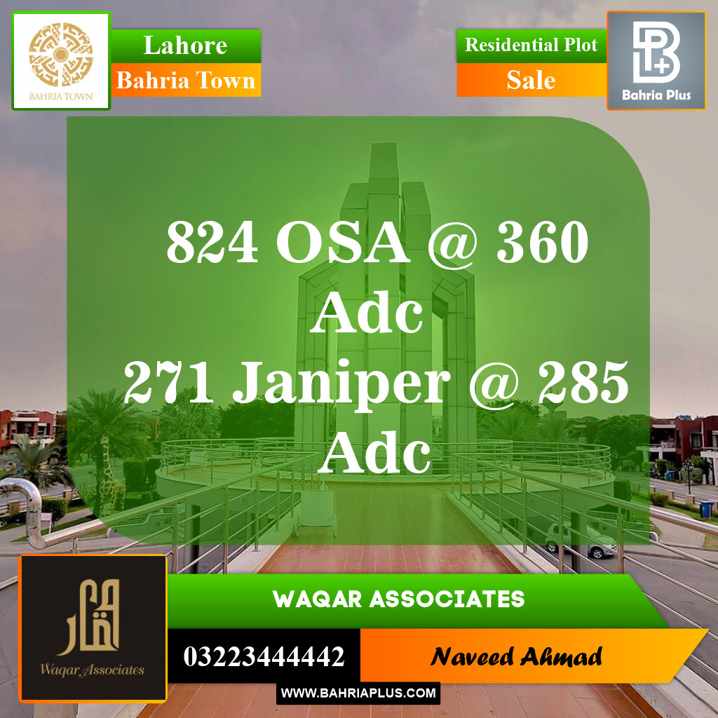 Residential Plot for Sale in Bahria Town, Lahore - (BP-146815)