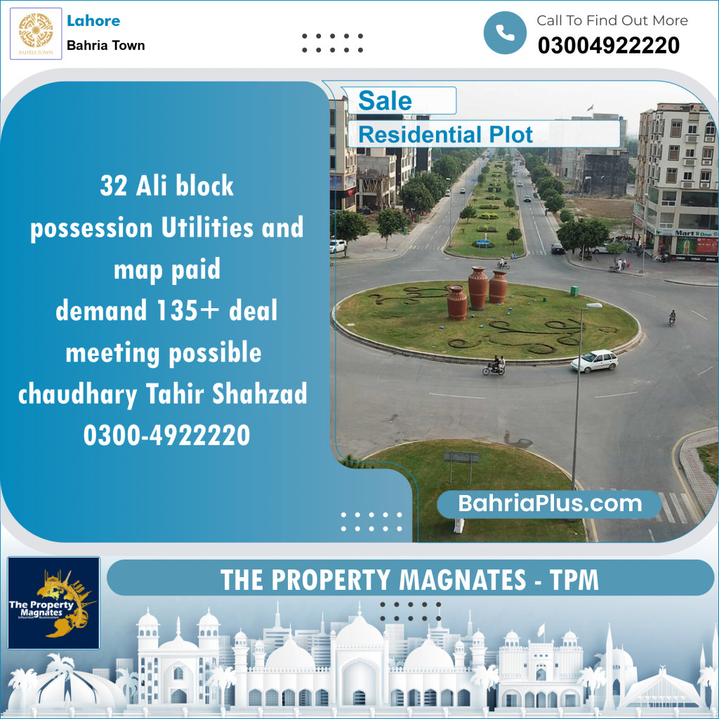 Residential Plot for Sale in Bahria Town, Lahore - (BP-146877)
