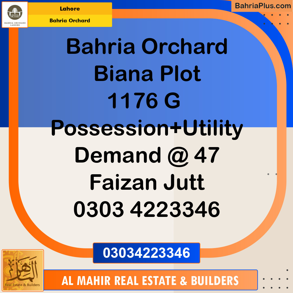 Residential Plot for Sale in Bahria Orchard, Lahore - (BP-146936)