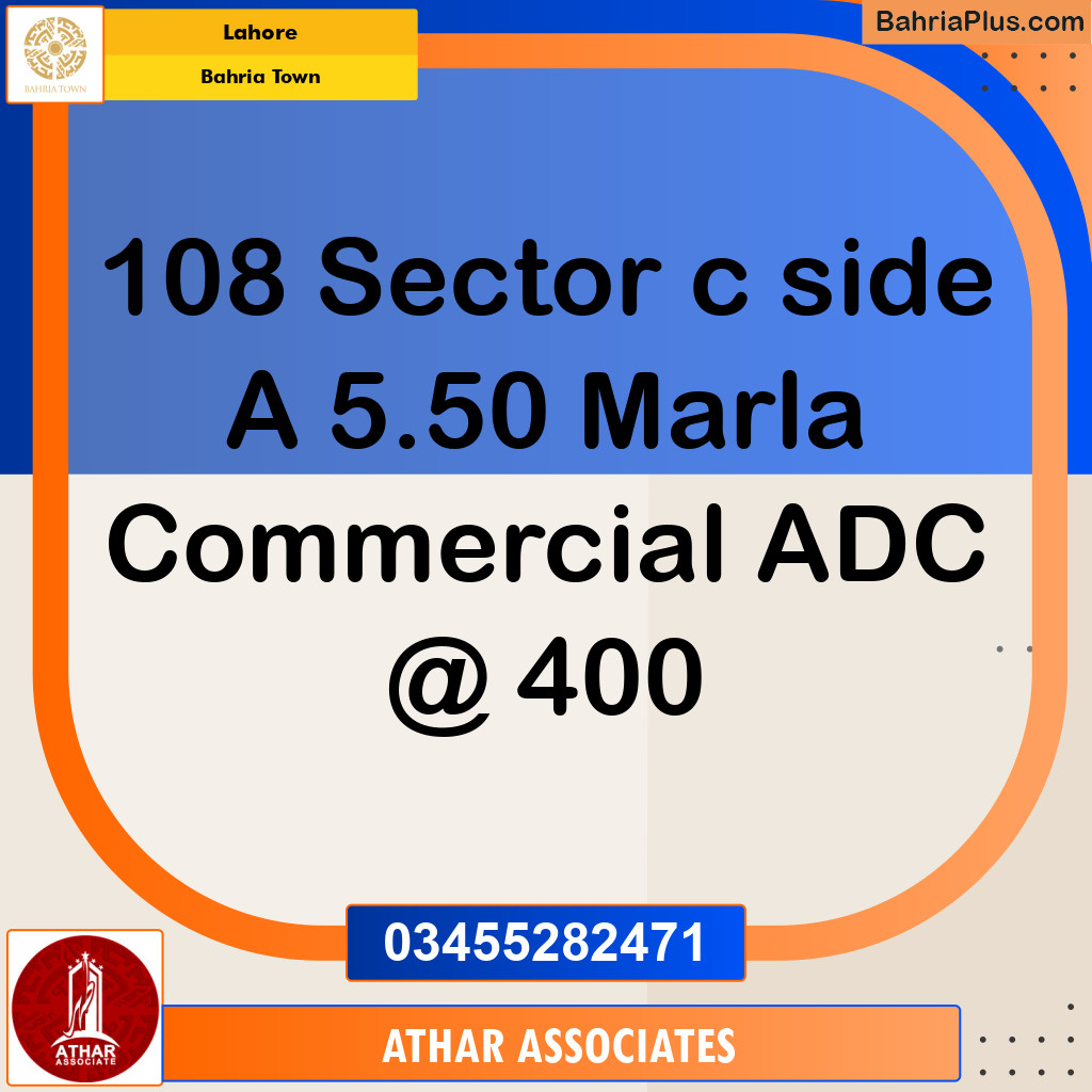 Commercial Plot for Sale in Bahria Town, Lahore - (BP-147051)