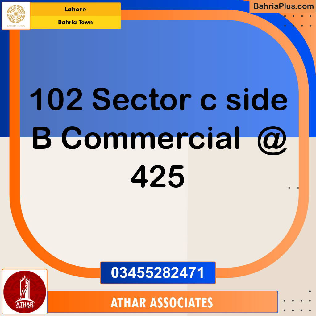 Commercial Plot for Sale in Bahria Town, Lahore - (BP-147053)