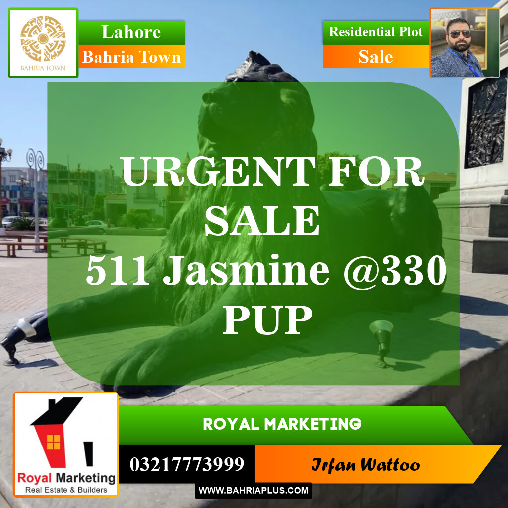 Residential Plot for Sale in Bahria Town, Lahore - (BP-147210)