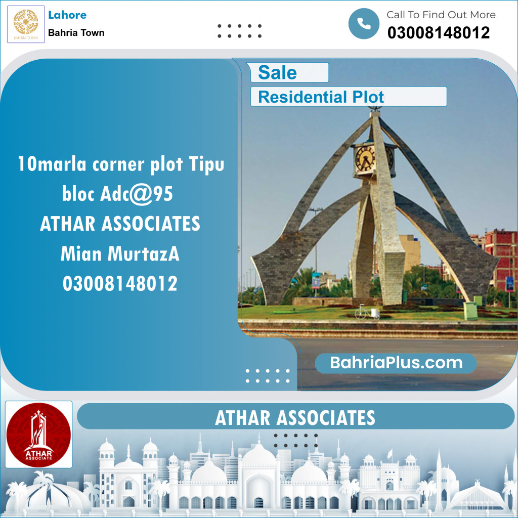 Residential Plot for Sale in Bahria Town, Lahore - (BP-147267)
