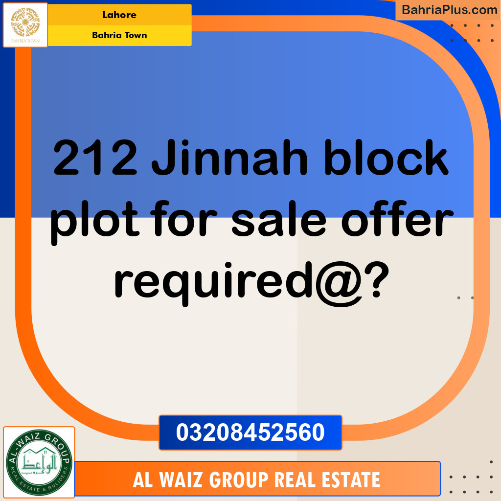 Residential Plot for Sale in Bahria Town, Lahore - (BP-147269)