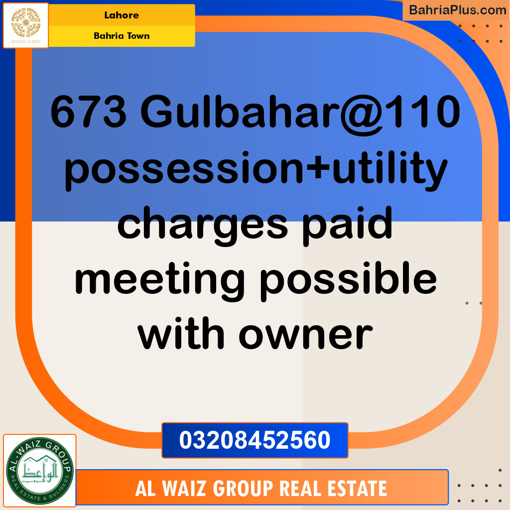 Residential Plot for Sale in Bahria Town, Lahore - (BP-147273)