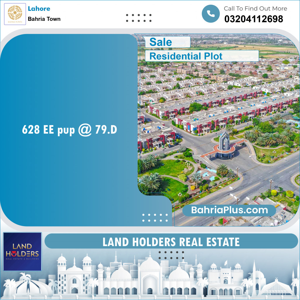 Residential Plot for Sale in Bahria Town, Lahore - (BP-147343)