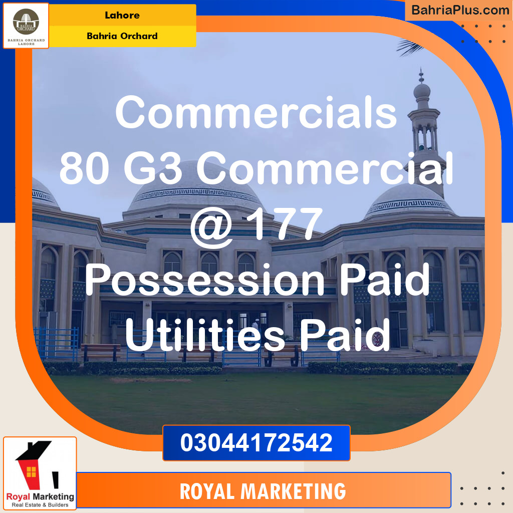 Commercial Plot for Sale in Bahria Orchard, Lahore - (BP-147404)