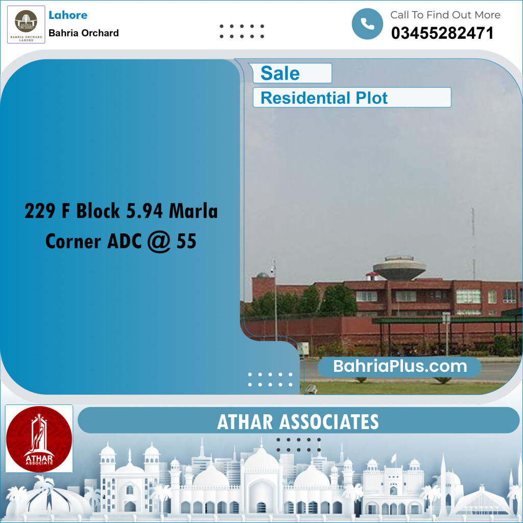 Residential Plot for Sale in Bahria Orchard, Lahore - (BP-147421)