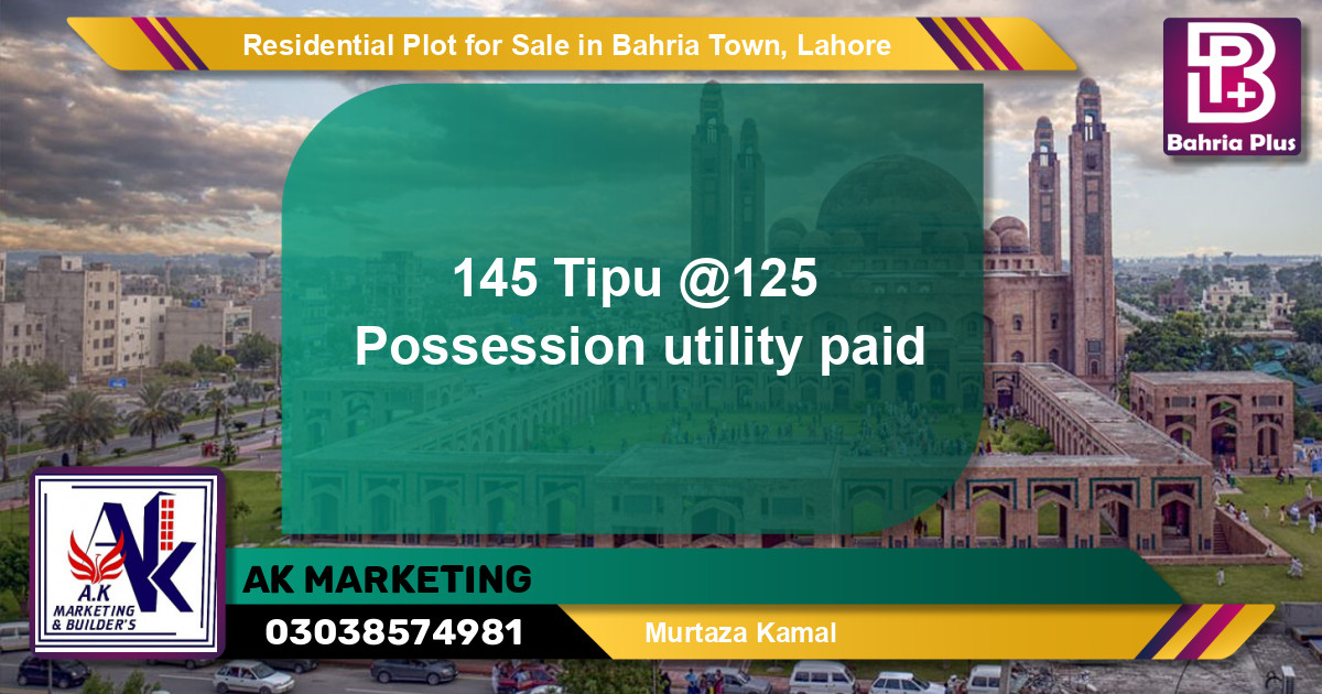 Residential Plot for Sale in Bahria Town, Lahore - (BP-147554)