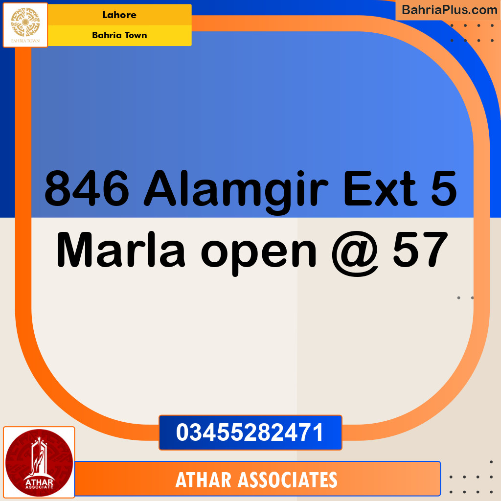 Residential Plot for Sale in Bahria Town, Lahore - (BP-147574)