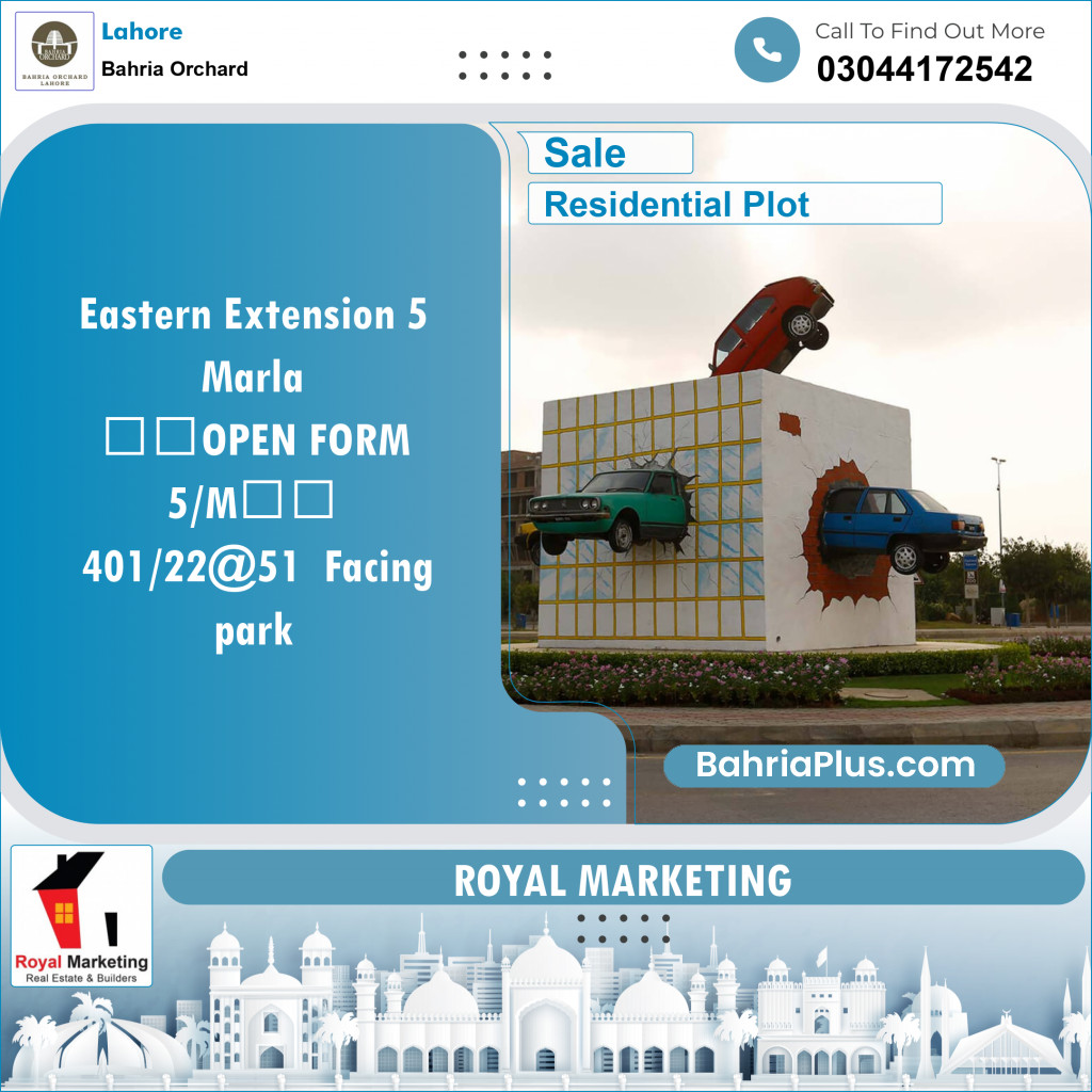 Residential Plot for Sale in Bahria Orchard, Lahore - (BP-147661)