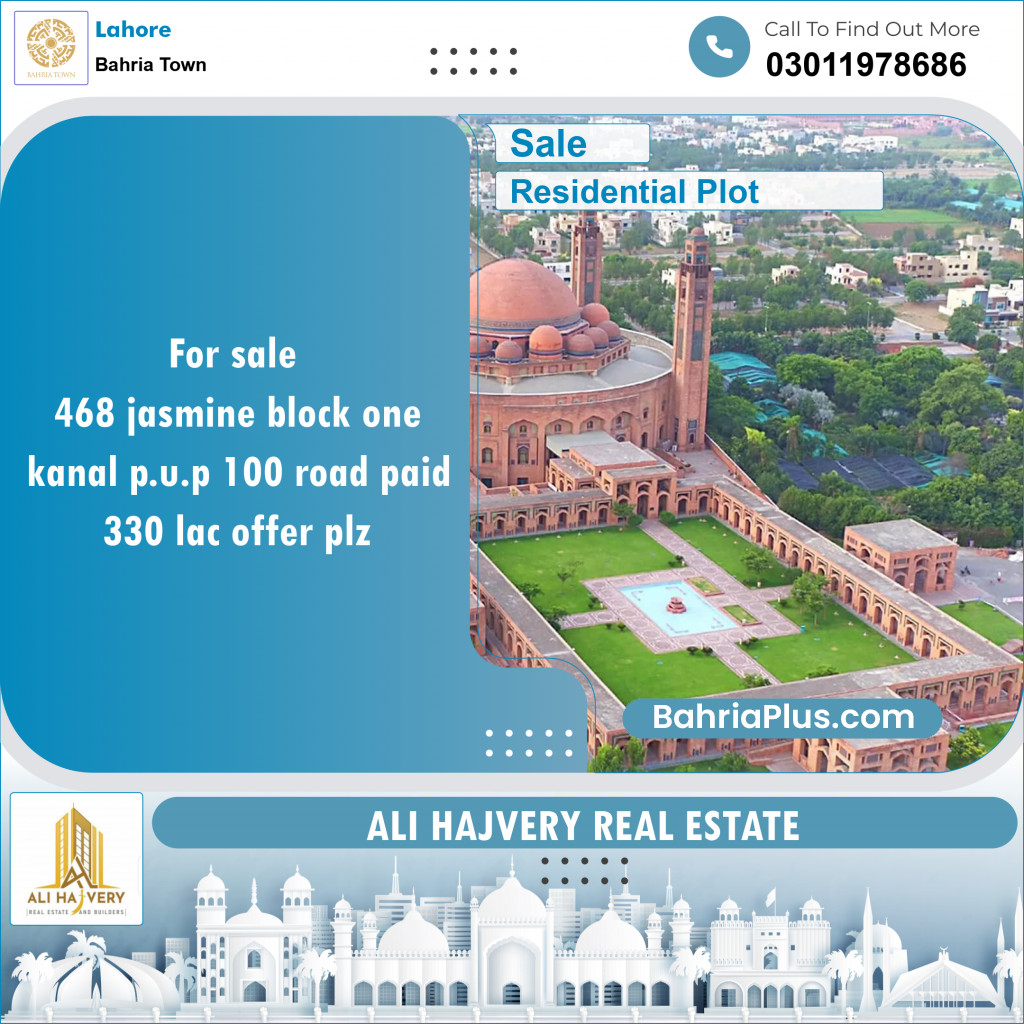 Residential Plot for Sale in Bahria Town, Lahore - (BP-147702)