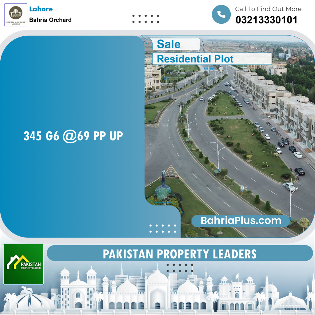 Residential Plot for Sale in Bahria Orchard, Lahore - (BP-147787)