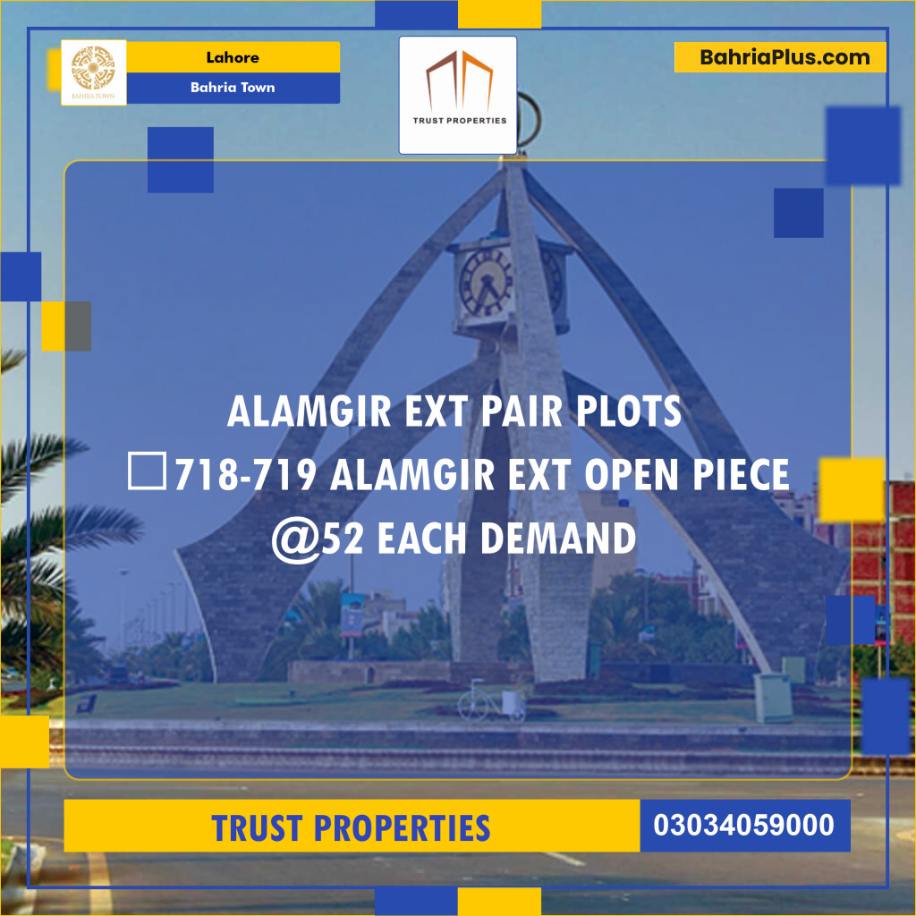 Residential Plot for Sale in Bahria Town, Lahore - (BP-147898)
