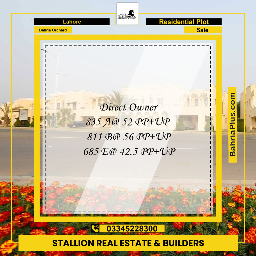 Residential Plot for Sale in OLC-A Block -  Bahria Orchard, Lahore - (BP-147907)