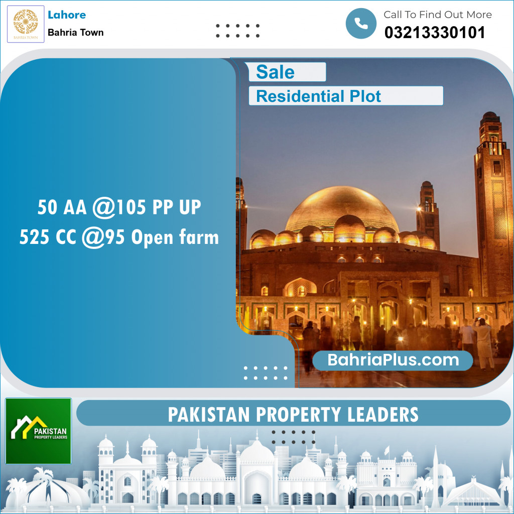 Residential Plot for Sale in Bahria Town, Lahore - (BP-148101)