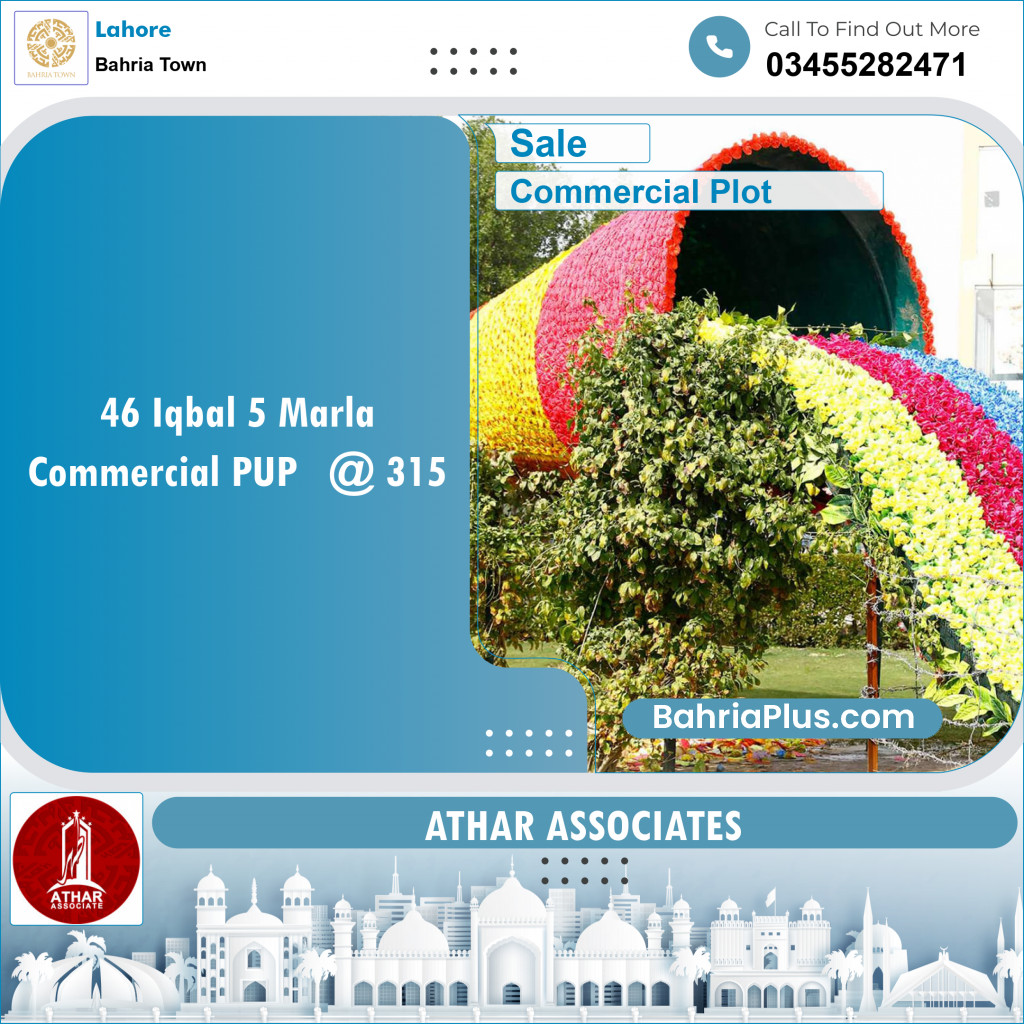 Commercial Plot for Sale in Bahria Town, Lahore - (BP-148104)