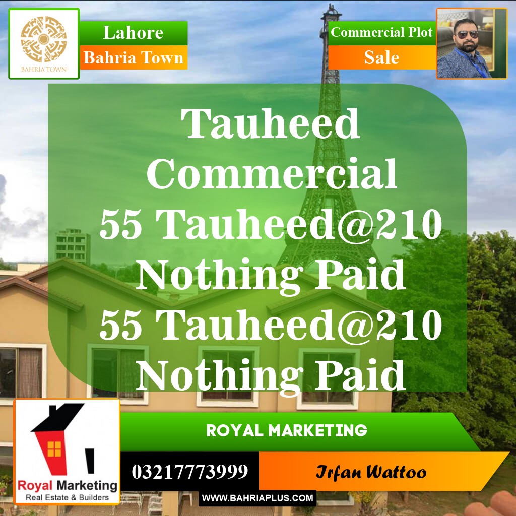 Commercial Plot for Sale in Bahria Town, Lahore - (BP-148233)
