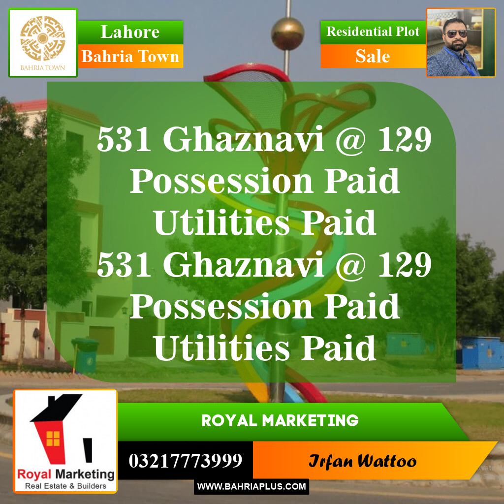Residential Plot for Sale in Bahria Town, Lahore - (BP-148246)