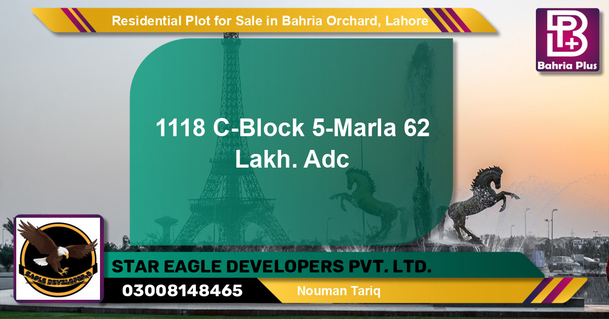 Residential Plot for Sale in Phase 2 - C Block -  Bahria Orchard, Lahore - (BP-148269)