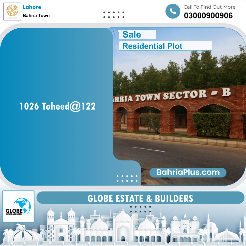 Residential Plot for Sale in Sector F - Tauheed Block -  Bahria Town, Lahore - (BP-148338)