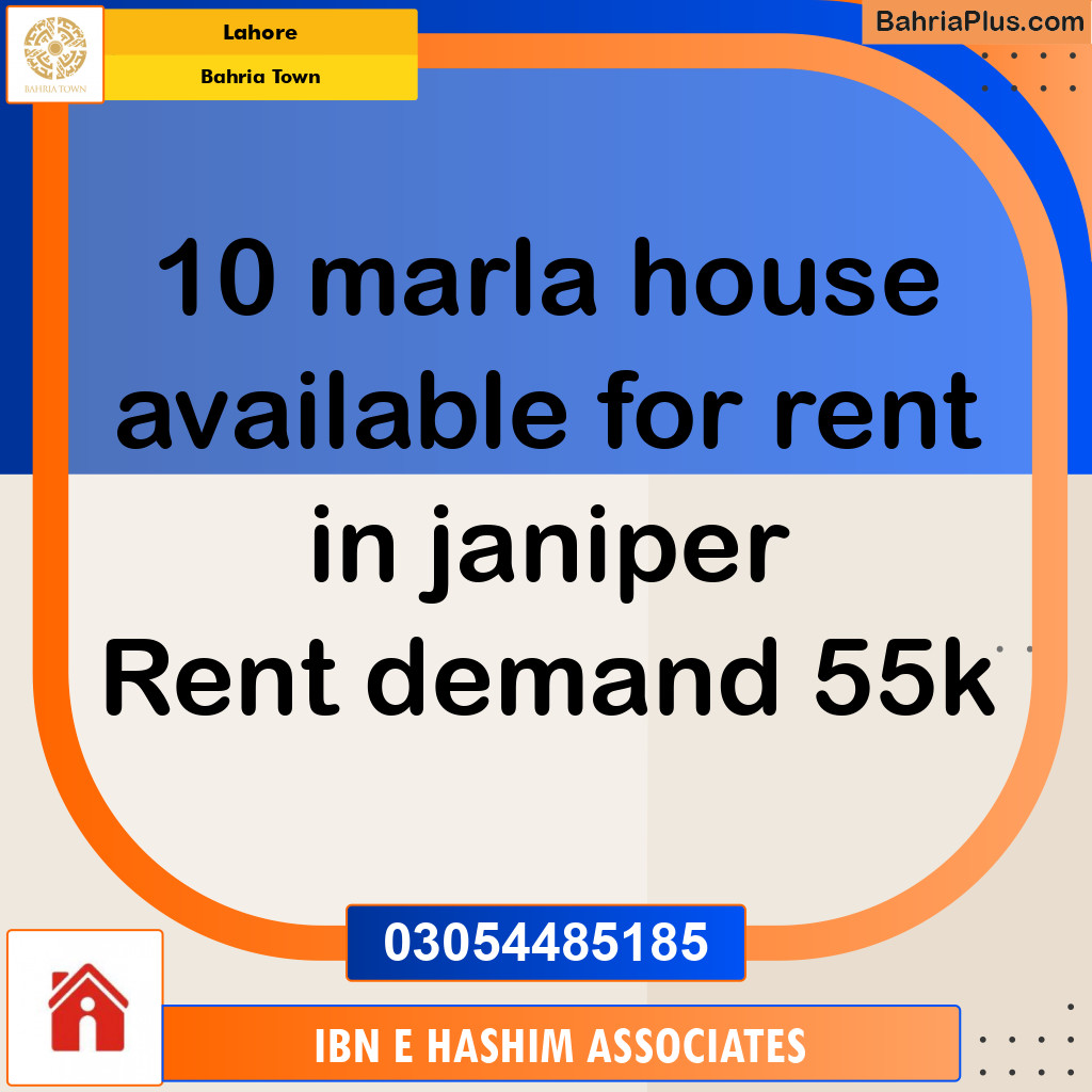 Residential House for Rent in Bahria Town, Lahore - (BP-148371)