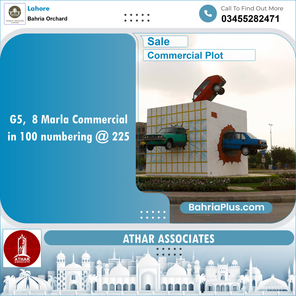 Commercial Plot for Sale in Phase 4 - G5 Block -  Bahria Orchard, Lahore - (BP-148581)
