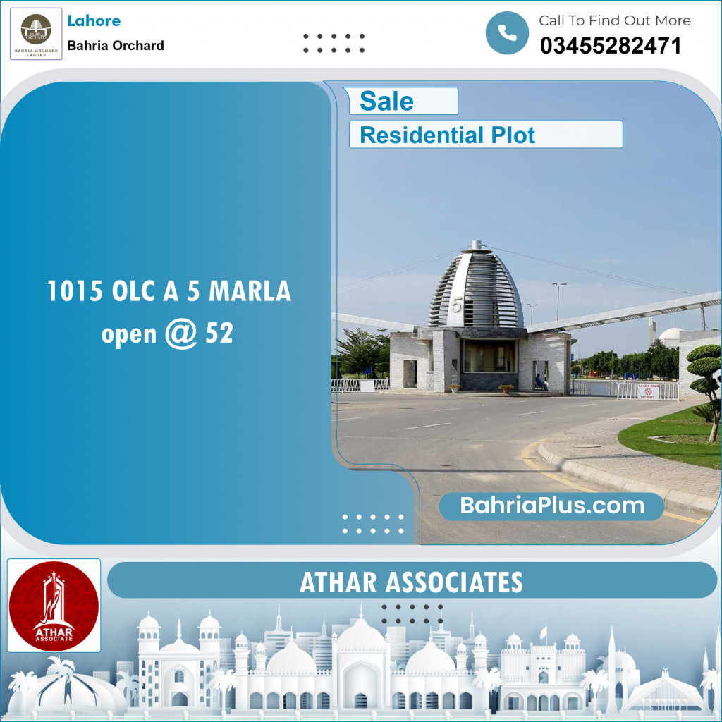 Residential Plot for Sale in OLC-A Block -  Bahria Orchard, Lahore - (BP-149027)