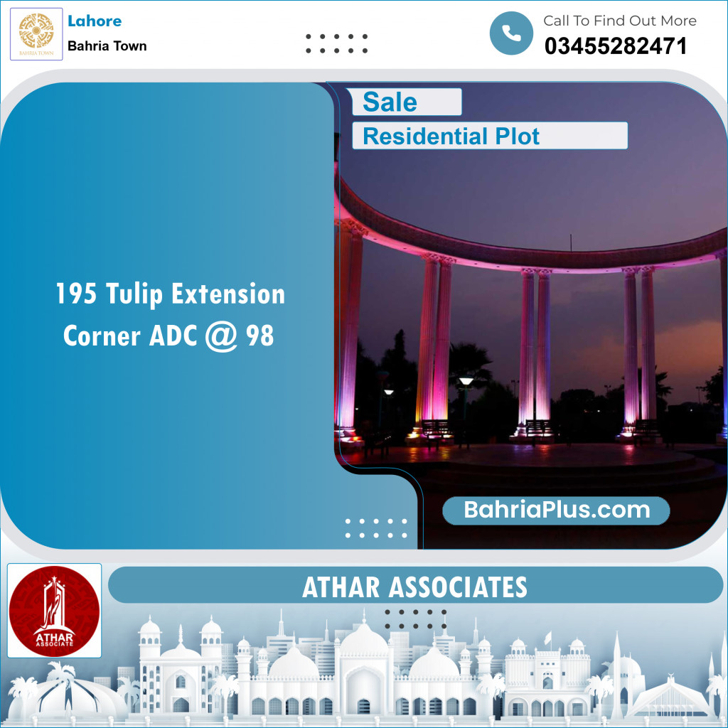 Residential Plot for Sale in Sector C - Tulip Ext. Block -  Bahria Town, Lahore - (BP-149225)