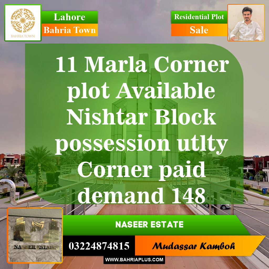 Residential Plot for Sale in Sector E - Nishtar Block -  Bahria Town, Lahore - (BP-149228)