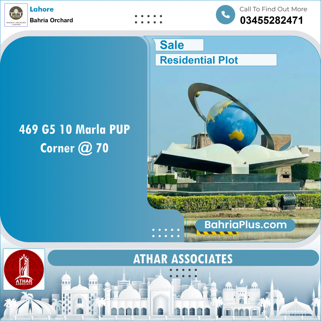 Residential Plot for Sale in Phase 4 - G5 Block -  Bahria Orchard, Lahore - (BP-149245)