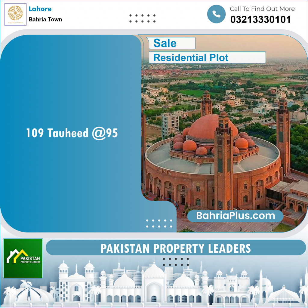 Residential Plot for Sale in Sector F - Tauheed Block -  Bahria Town, Lahore - (BP-149255)
