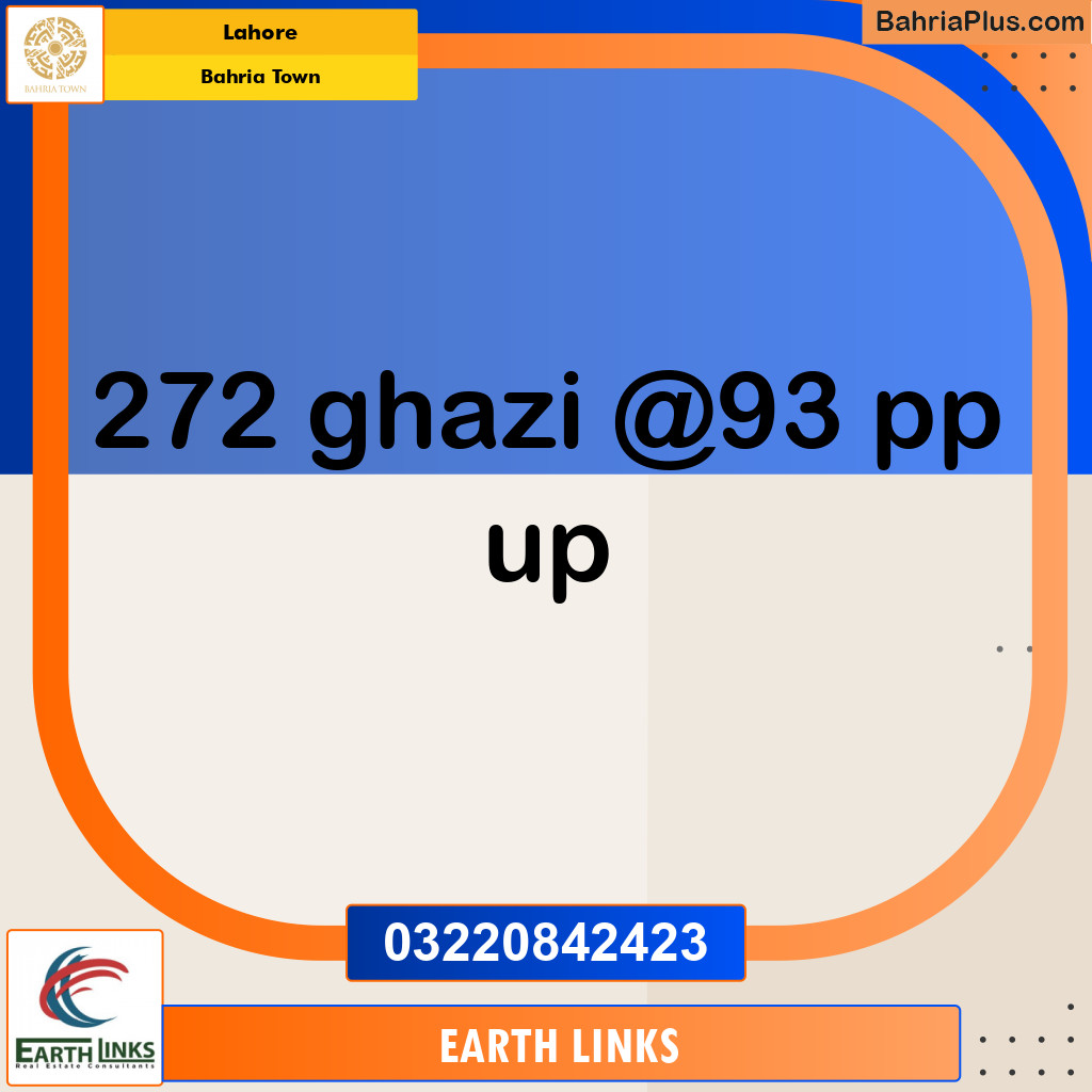 Residential Plot for Sale in Sector F - Ghazi Block -  Bahria Town, Lahore - (BP-149280)