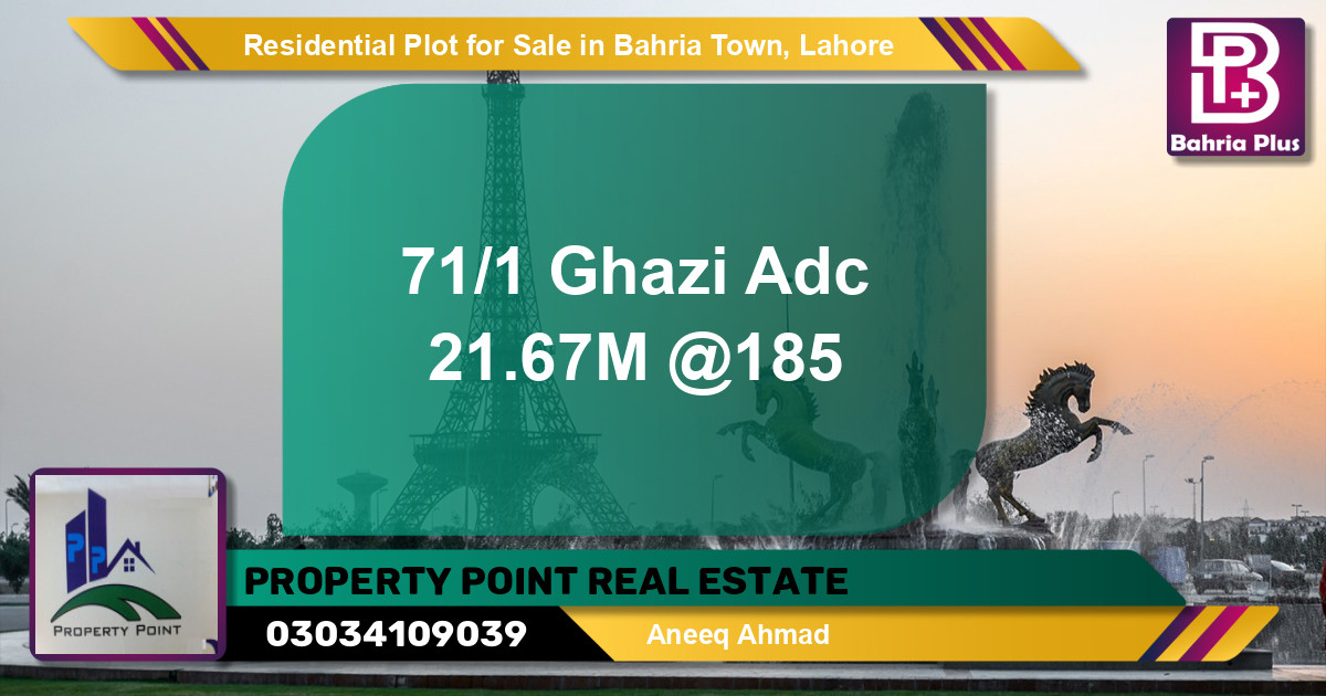 Residential Plot for Sale in Bahria Town, Lahore - (BP-149425)