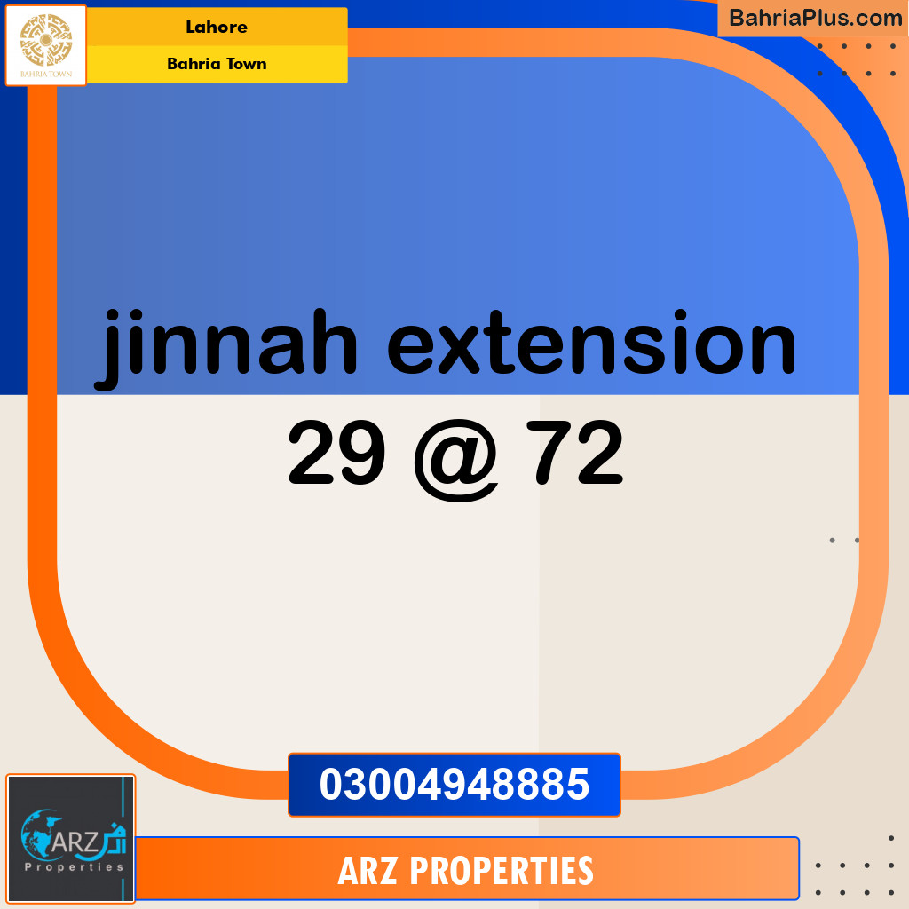 Residential Plot for Sale in Sector E - Jinnah Ext. Block -  Bahria Town, Lahore - (BP-149616)