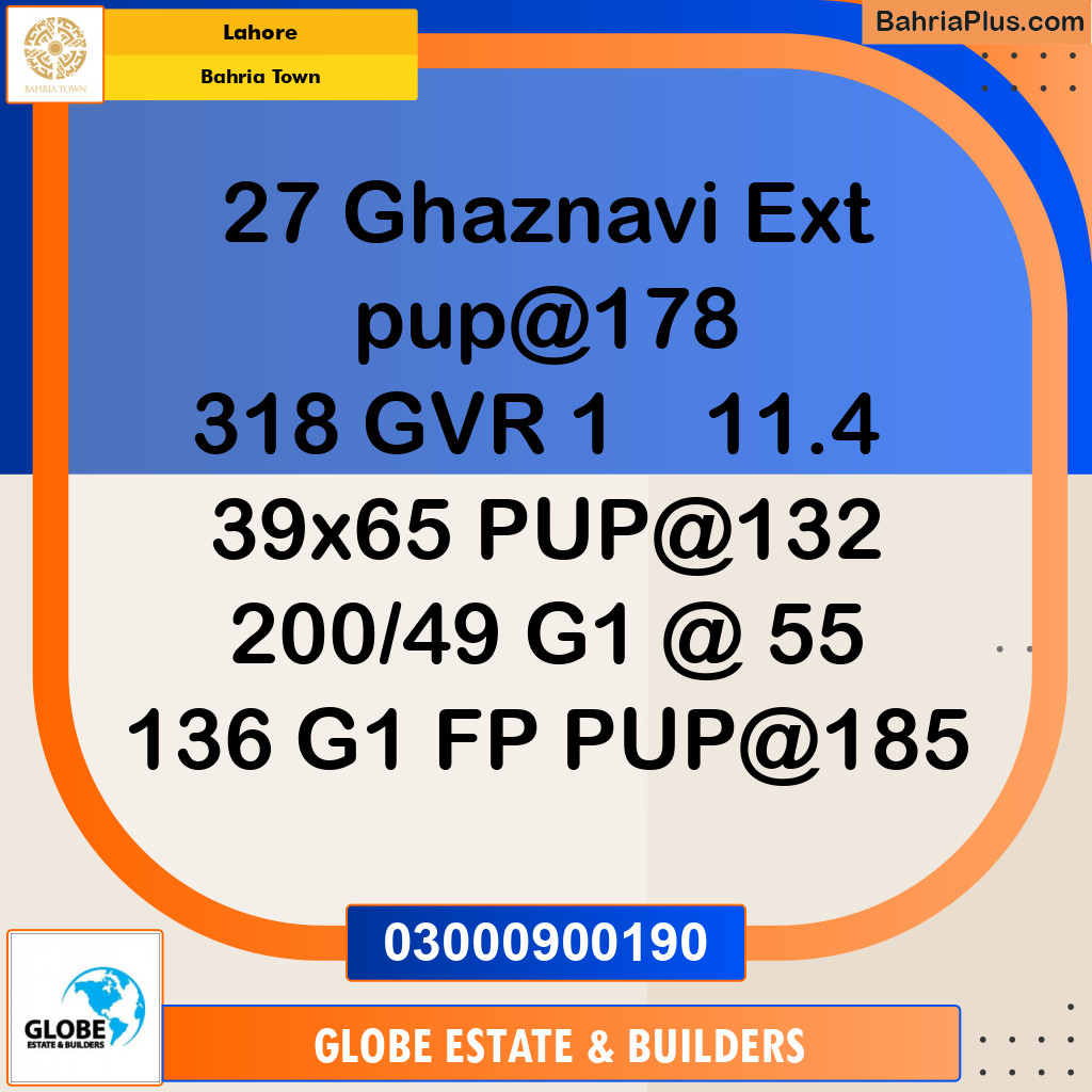 Residential Plot for Sale in Sector F - Ghaznavi Ext. Block -  Bahria Town, Lahore - (BP-150107)
