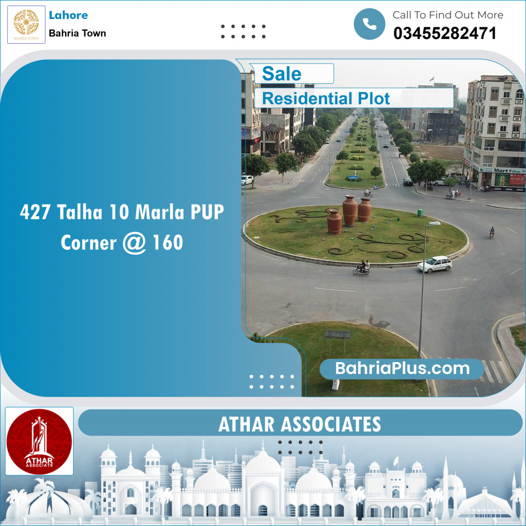 Residential Plot for Sale in Sector F - Talha Block -  Bahria Town, Lahore - (BP-150168)
