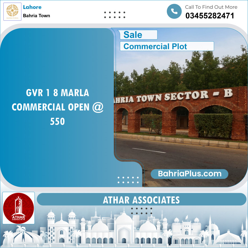 Commercial Plot for Sale in Golf Phase 1 -  Bahria Town, Lahore - (BP-150189)