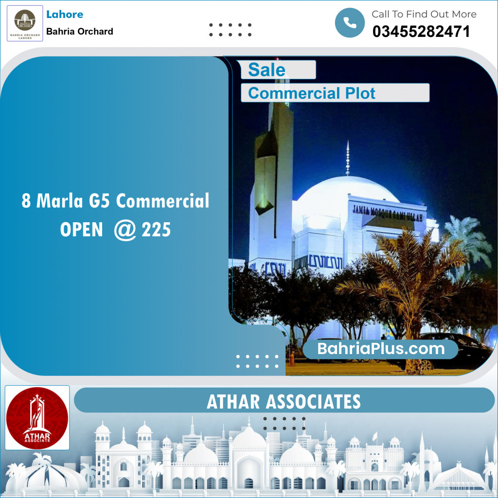 Commercial Plot for Sale in Bahria Orchard, Lahore - (BP-150198)