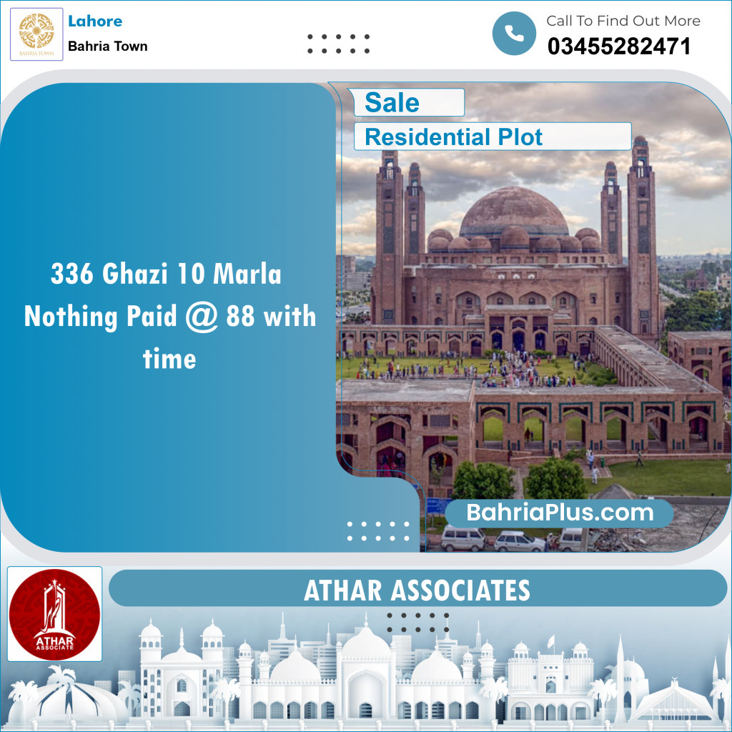 Residential Plot for Sale in Sector F - Ghazi Block -  Bahria Town, Lahore - (BP-150255)