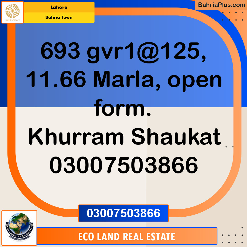 Residential Plot for Sale in Golf Phase 1 -  Bahria Town, Lahore - (BP-150262)