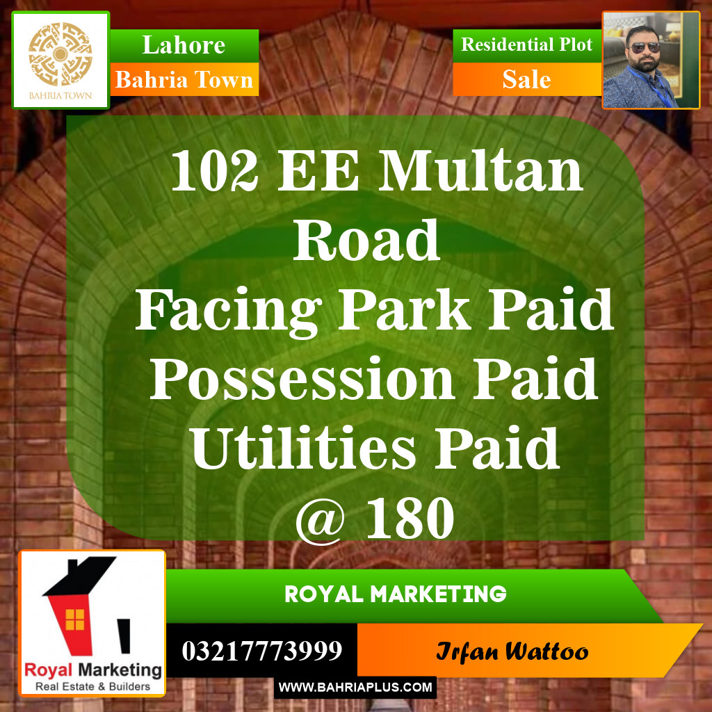 Residential Plot for Sale in Bahria Town, Lahore - (BP-150299)