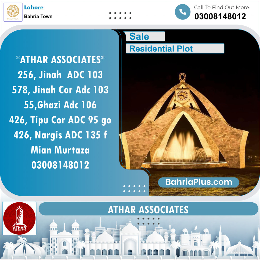 Residential Plot for Sale in Bahria Town, Lahore - (BP-150377)