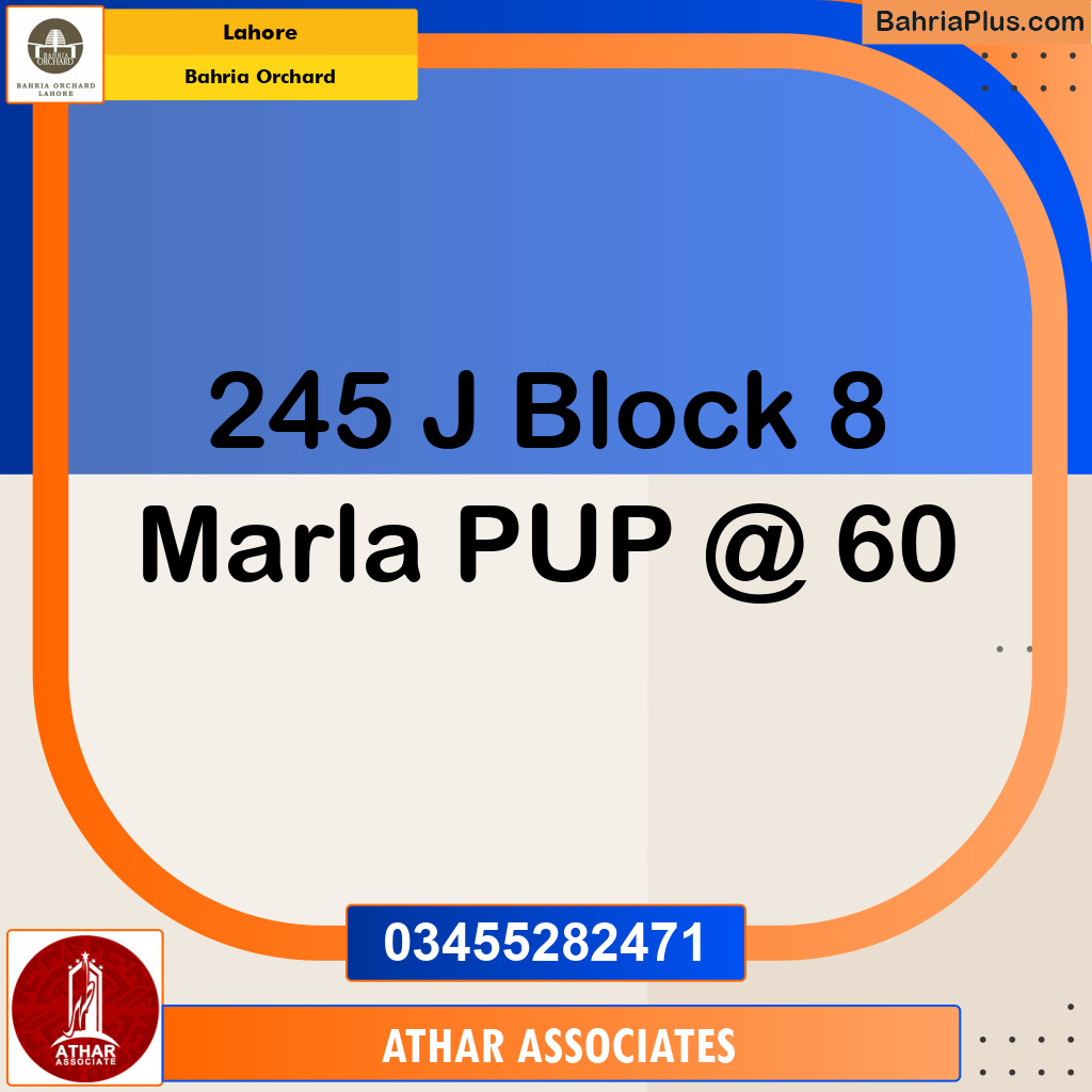 Residential Plot for Sale in Phase 2 - J Block -  Bahria Orchard, Lahore - (BP-150525)